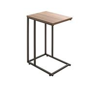 Desserte en acier laqué et plateaux en MDF coloris chêne - Longueur 30 x Hauteur 67 x Profondeur 40 cm --