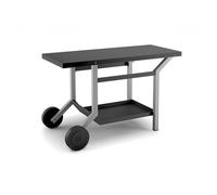 Desserte FORGE ADOUR TRA NG roulante acier Noir et gris, compatible placha de 45 à 75 cm