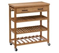 Desserte 2 tiroirs GM en bambou Linha 5five Beige G