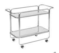 Desserte Hornell argent 92x40cm