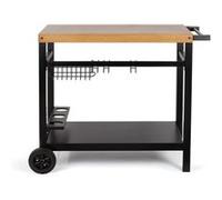 Chariot Pour Plancha Noir/bois - GS131