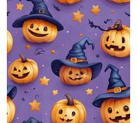 Dessin Animé Citrouille Papier Peint Épaissir Mat Auto Adhésif 44x1000 cm Vintage Halloween Étoiles Meubles Autocollants Amovible Comptoir Contact Papier Stickers Muraux pour Bains Salon Chambre A-324