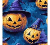 Dessin Animé Citrouille Papier Peint Épaissir Mat Auto Adhésif 44x500 cm Vintage Halloween Étoiles Meubles Autocollants Amovible Comptoir Contact Papier Stickers Muraux pour Bains Salon Chambre A-2