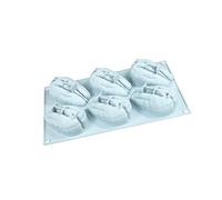 Dessins créatifs de pistaches et de noix de, 6 pecans in a row | Moule de Simulation créatif pour pistaches, noix de pécan, friandises et Desserts glacés, cuisson en cuisine