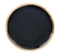 Dessous d'Assiette en Bois Black Forest 35cm Noir
