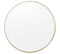 Dessous d'assiette en bois - PARIS PRIX - Black Forest - 35 cm - Bois de manguier - Blanc