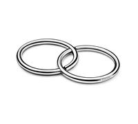 Dessous de plat anneaux en inox finition miroir DUO
