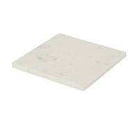 Atmosphera – Dessous de plat Morris en marbre blanc 19 x 19 x 1,2 cm