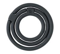 Dessous de plat CERCLES 13 cm, noir, silicone, RIG-TIG