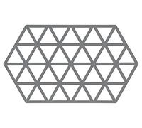 Dessous de Plat Design Triangles Silicone Gris - Grand Modèle