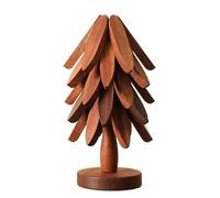 Dessous de Plat en Bois Naturel pour Plats Chauds, casseroles et poêles Chaudes, Dessous de Plat en Bois, sous-Verres empilables, Coussinets en Forme d'arbre de antidérapant