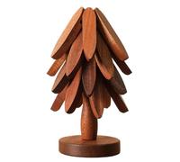 Dessous de plat en bois | Set de table imperméable pour Noël, cuisinière, table de cuisine, salle à manger, dortoir, tasse, bols chauds