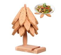 Dessous de plat en forme d'arbre pour plats chauds - Dessous de verre isotherme antidérapant avec 1 support | Tapis chaud avec support de téléphone | Pour restaurant, cuisine, table, réunions, théière