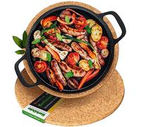 Dessous de Plat en liège | Différentes Tailles et Formes | Rond à carré | S à XXL | pour casseroles, poêles, Verres, Bols - Résistant à la Chaleur antidérapant - du Portugal