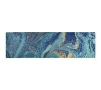 Dessous de plat en marbre bleu doré pour plats chauds, résistants à la chaleur, dessous de verre pliables décoratifs pour cuisine de ferme