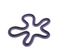 dessous-de-plat en silicone, nappe de table, Dessous de Plat en Silicone Antidérapant Multicolore 16,5x16,5x0,9cm 1/2 Pièces(2pcs Purple)