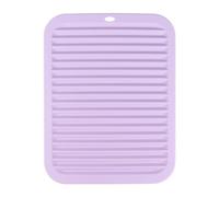 dessous-de-plat en silicone, nappe de table, Dessous de plat en silicone multicolore 22x29 cm(Purple)