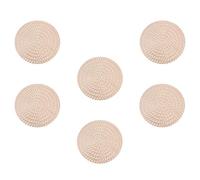 dessous-de-plat en silicone, nappe de table, Sets de Table Creux en Paille Blé Multicolore 9,8x9,8 cm 1/2/3/12 Pièces(Golden,9.8X9.8X0.1CM)