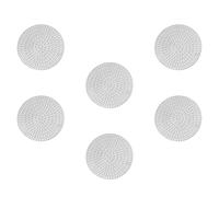 dessous-de-plat en silicone, nappe de table, Sets de Table Creux en Paille Blé Multicolore 9,8x9,8 cm 1/2/3/12 Pièces(Silverx3pcs,9.8X9.8X0.1CMx2pcs)