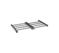 JJA Dessous de plat 115178 – extensible inox argenté L 22,5 x P 20 cm
