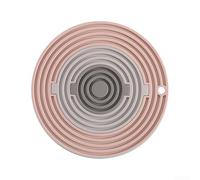 Dessous de plat extra épais en silicone résistant à la chaleur pour plats chauds, multi-usages, dessous de verre, tapis de table de salle à manger 20 cm (F2)