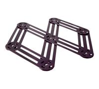Roger Orfèvre – Dessous de plat extensible Vintage inox 6 branches Prune