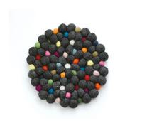 Dessous de plat Lana Nero rond