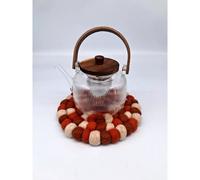 Dessous de Plat rond Brian naturel rooibos