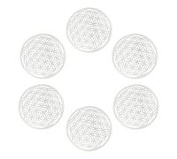 Dessous de verre en bois ou plexigglass 10 cm en lot de 2, 4, 6 fleurs de vie, arbre de vie, Métatron, lotus, main de Fatma, OM ou Aum, décoration spirituelle