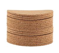 Dessous de Verre en liège pour Boissons, sous-Verres en Bois sous-Verres à Bord Rond pour thé, café, Boisson Chaude et Froide, 9 cm(20pcs)