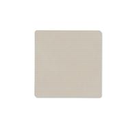 Dessous de verre SQUARE CORDUROY 10 x 10 cm, blanc huître, cuir, LIND DNA