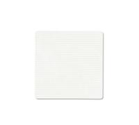 Dessous de verre SQUARE CORDUROY 10 x 10 cm, blanc pur, cuir, LIND DNA