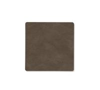 Dessous de verre SQUARE CORDUROY 10 x 10 cm, caviar, cuir, LIND DNA