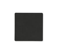 Dessous de verre SQUARE CORDUROY 10 x 10 cm, encre noire, cuir, LIND DNA