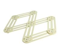 Roger Orfèvre – Dessous de plat extensible Vintage en inox 19x35 cm Blanc Vanille