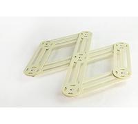 Dessous de plat étirable en inox vanille 19x35 cm - Roger Orfevre - Blanc - Acier Inoxydable (inox) G
