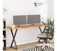 Dessus de bureau 140x50x2,5 cm rectangulaire bois massif acacia G