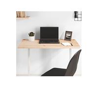vidaXL Dessus de bureau – 80 x 40 cm – Bois massif de pin 2,5 cm – Multicolore