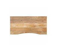 Vidaxl Dessus De Bureau Avec Courbe 110x50x2,5 Cm Manguier Massif Brut Multicolore