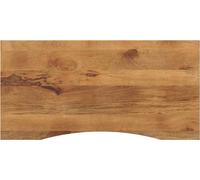 Dessus de bureau avec courbe 120x60x2,5 cm manguier massif brut