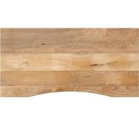 Dessus de bureau avec courbe 120x60x2,5 cm manguier massif brut