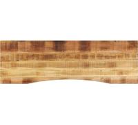 Dessus de bureau avec courbe 160x50x2,5 cm manguier massif brut