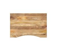 Dessus de bureau avec courbe 90x50x2,5 cm manguier massif brut 370193