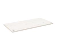 Dessus de bureau blanc 110x60x2,5 cm bois massif de pin