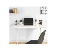 vidaXL Dessus de Bureau, Plateau de Table d'Étude, Dessus de Table de Remplacement Intérieur, Blanc 110x60x2,5 cm Bois Massif de Pin