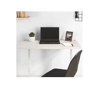 vidaXL Dessus de bureau blanc 80x40x2,5 cm bois massif de pin