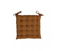 Dessus de chaise capitonné 40x40x5 cm ALIX ocre