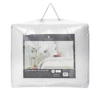 Dessus de lit 2 taies ""Dolce"" blanc ivoire 260x240cm - Atmosphera Créateur d'intérieur