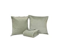 Atmosphera Dessus de lit LILOU 240x260 + 2 taies Céladon