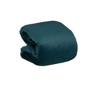 Dessus de lit en polyester coloris bleu foncé - Longueur 260 x Profondeur 240 x Hauteur 4 cm --